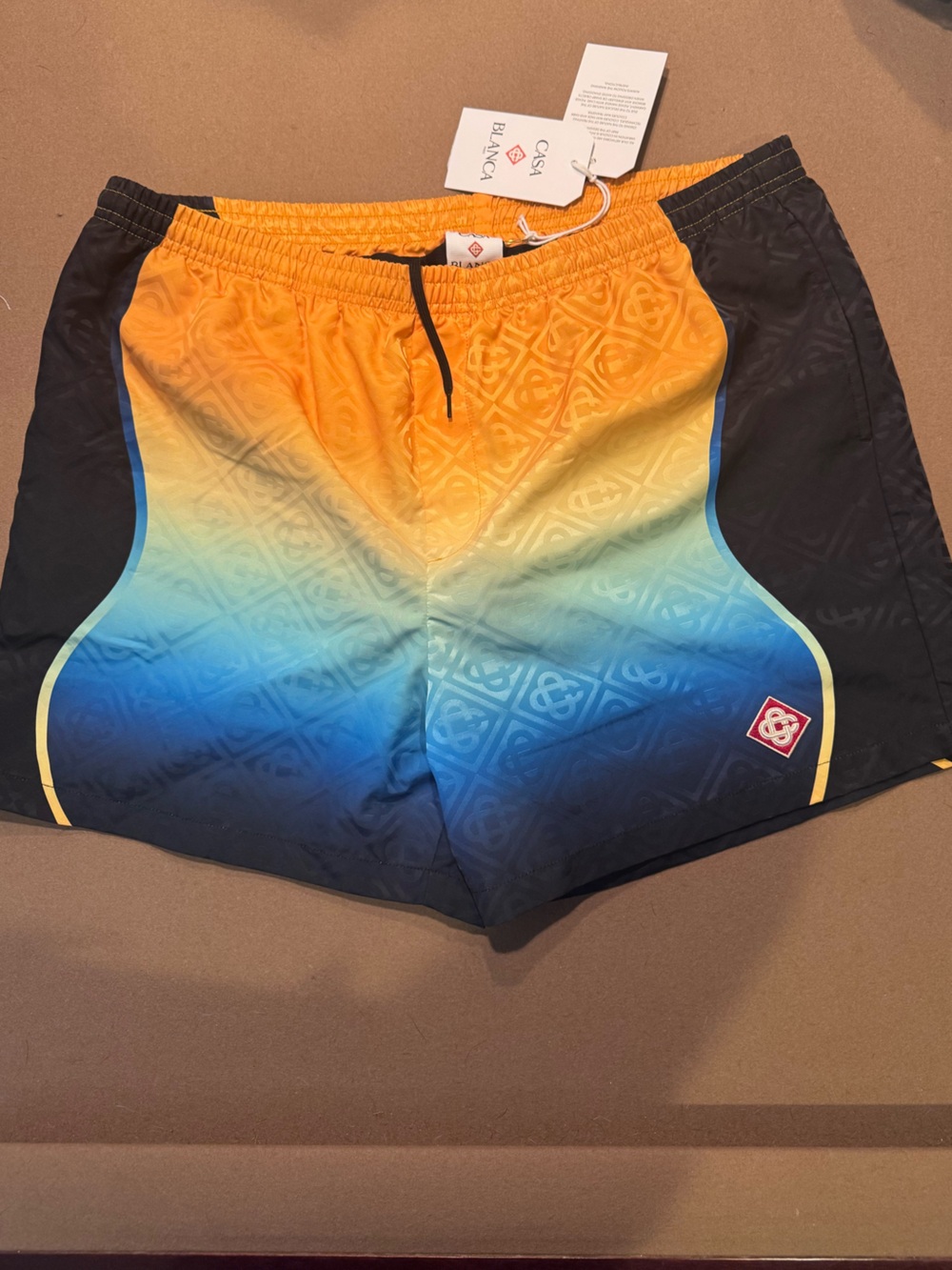 Casa Blanca Gradient Orange to Blue Swim Shorts